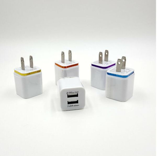 

металлический dual usb настенный штекер 2.1a адаптер переменного тока зарядное устройство разъем 2 порта для samsung galaxy note lg планшет