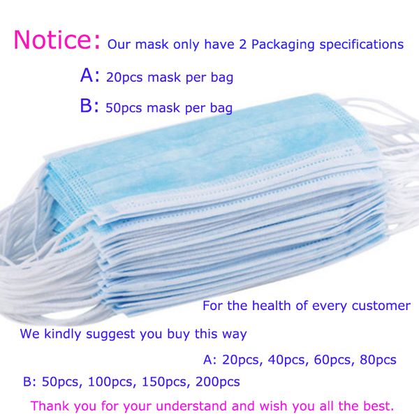 

disposable 3 layers non-woven anti virus mask prevent formaldehyde bad smell bacteria proof face mouth masks