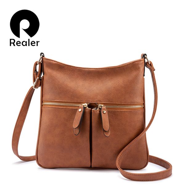 

realer women shoulder messenger bags female brand crossbody bag small purses and handbags designer ladies pu leather bag y190606