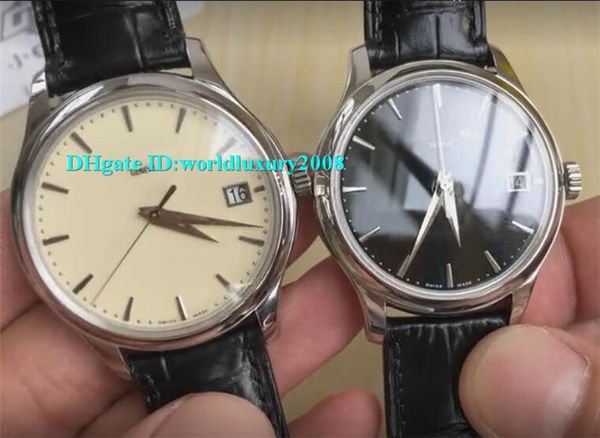 

calatrava 5227g mens watch stainless steel sapphire crystal beige / black dial swiss 324sc automatic movement 28800vph watches, Slivery;brown