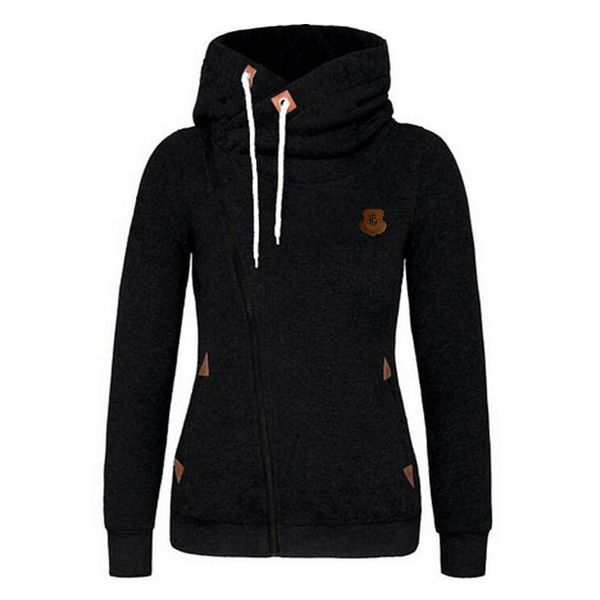 

элегантный winter hooeded толстовка женщины с длинным рукавом пуловер streetwear толстовки пуловеры толстовки mujer sudadera new hot слим, Black