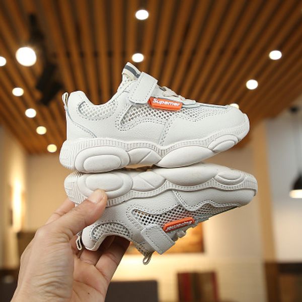 

children sports shoes boys girls sneakers athletics kids casual solid color outdoor shoes child 2020 fashion walking-shoes, Black