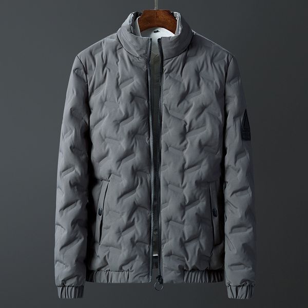 

мужская дизайнерская зимняя куртка с воротником из хлопка-ватника молодежный тренд короткая толстая хлопковая куртка-ватник, Black;brown