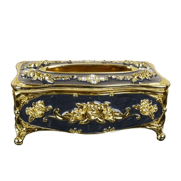 

holder organizer tissue box deskeuropean style plating napkin case elegant storage l home decor office