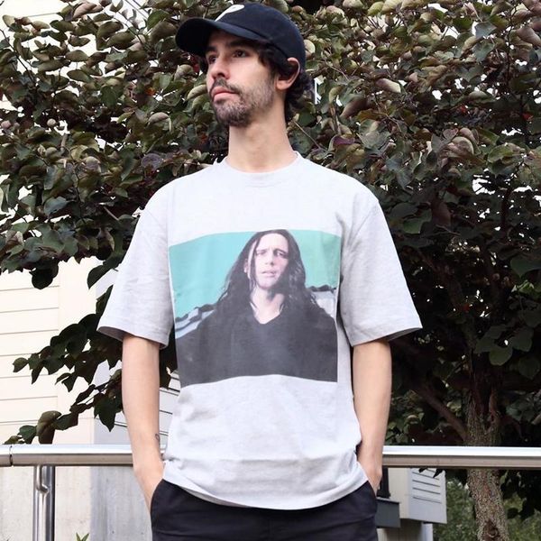 

19fw wise up t-shirt artist p printed t-shirt men tee women fashion short sleeves street skateboard hip hop summer tee hfymtx604, White;black