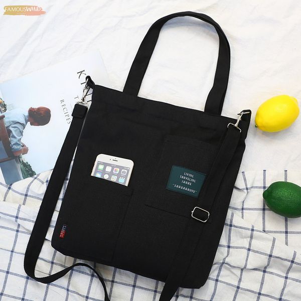 

fashion messenger bags for women 2020 brand new women patch letters canvas handbags female students school casual shoulder bags