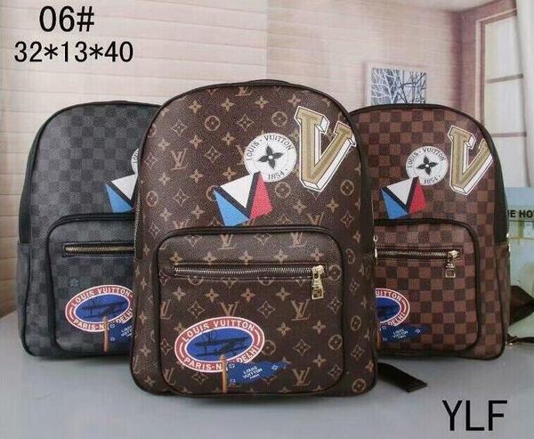 

new letters backpack leather l and v designer student school bagtravel sport shoulder bags portable lapbag rucksackhot