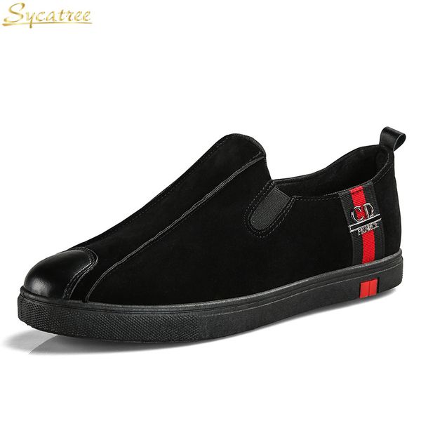 

sycatree new men's running shoes flexible slip on sport sneakers male summer breathable outdoor lazy loafers sapato masculino