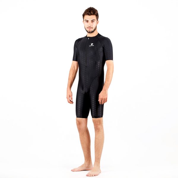 

hxby men professional one piece competitive racing body swimsuit girls sport surfing body jumpsuits diving rashguard swimwear