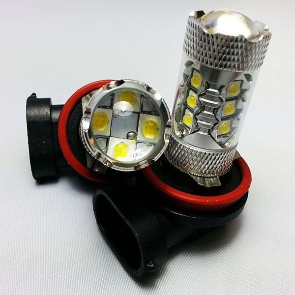 

2pcs h8 pgj-1 h11 pgj19-2 80w h9 cree chips high power led front fog car white bulbs for 2