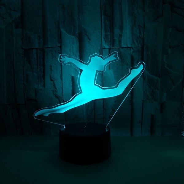 

suppliers artistic gymnastics colorful 3d small desk lamp 3d small night-light colorful touch remote control 3d small night-light