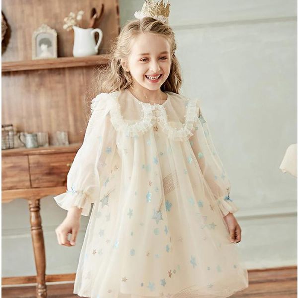 

девушки цветок 2020 мода детская одежда кружева принцесса партии пушистый торт smash dress дети детские платья с длинным рукавом одежда, Red;yellow