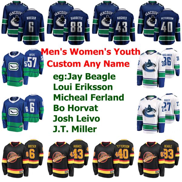 

vancouver canucks jerseys womens kids jay beagle jersey loui eriksson micheal ferland bo horvat josh leivo hockey jerseys custom stitched, Black;red