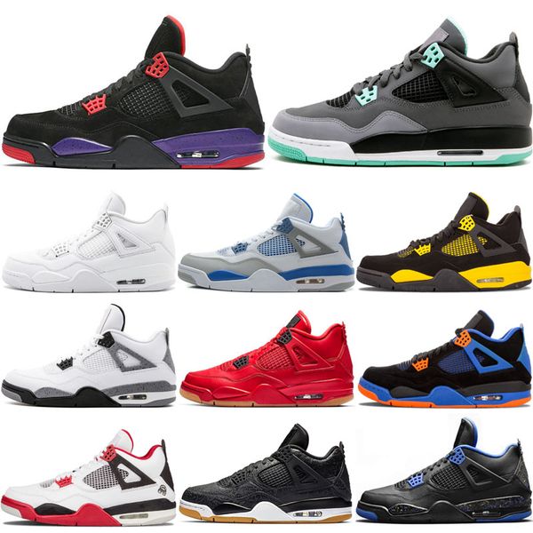 

sell 4 4s raptors men basketball shoes 2019 bred black gum thunder royalty tattoo flight nostalgia designer sport trainers