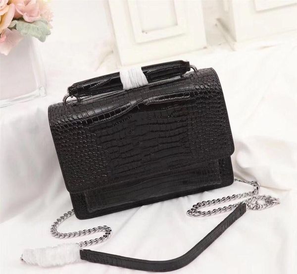 

женщины кожаные сумки высокого качества из натуральной кожи цепи плеча сумки