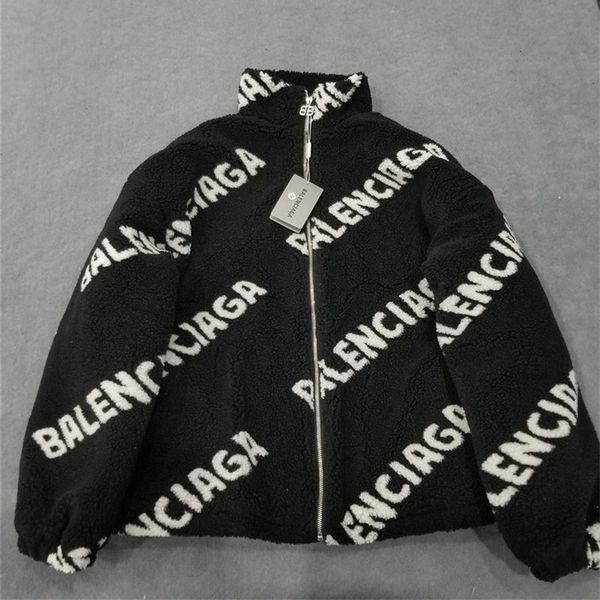 

2019 luxury mens down coats women coat with fur winter jackets woolen coats keep warm fashion outdoor zip windbreaker euro size a1 b103542l, Black