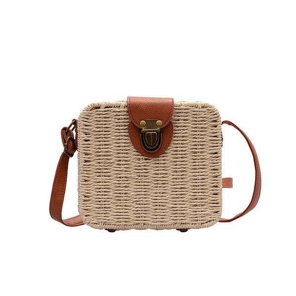 

handmade woven small straw crossbody bags for women 2020 summer beach rattan bag lady travel handbags shoulder messenger bag