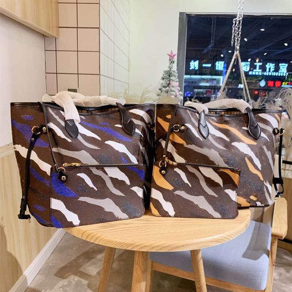 

fashion women's designer handbag brand handbag high-quality graffiti design shopping bag large capacity shoulder bag with box