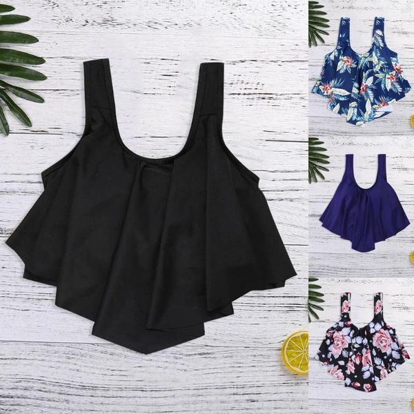 

bikini 2019 women bathing suits ruffled with high waisted bottom bikini set swimwear beachwear black swimsuit mujer