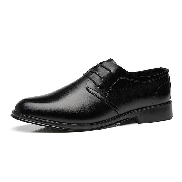 

mazefeng 2020 newly men's patent leather shoes head leather soft anti-slip driving shoes man spring casual, Black