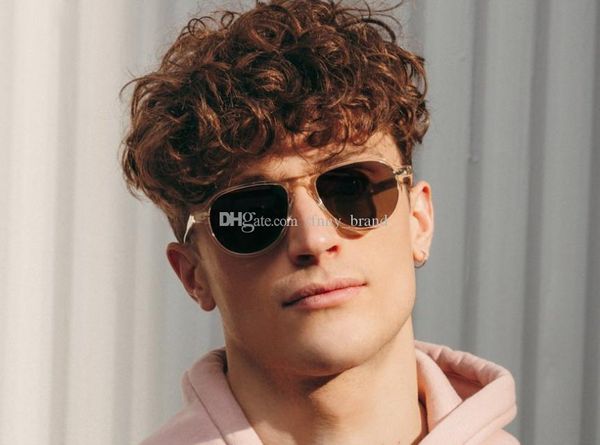 

jasper sunglasses johnny single-bridge blonde glasses for prescription depp glasses 52-18-145 frame with original packaging, White;black