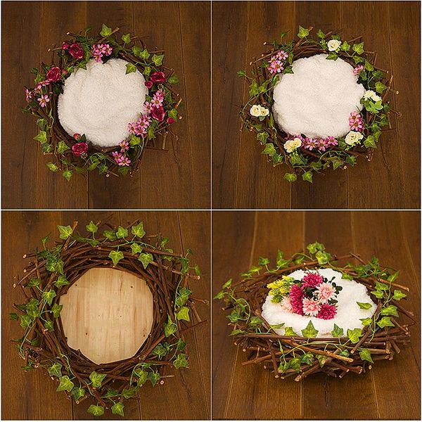 

newborn pgraphy props nest infant ring flower basket baby p posing assistance props day month wood nest