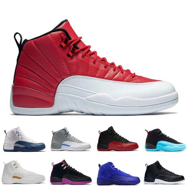 

12 xii basketball shoes man women white gs barons black wolf grey gym red flu game university blue sneakers