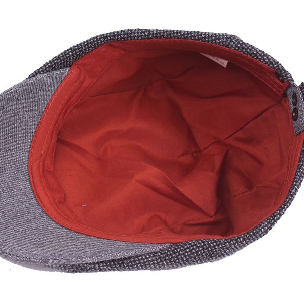 

qiuboss men cotton newsboy hats caps beret euro-american flat driving golf cabbie cap casquette tourist sunshade cap qb109, Blue;gray