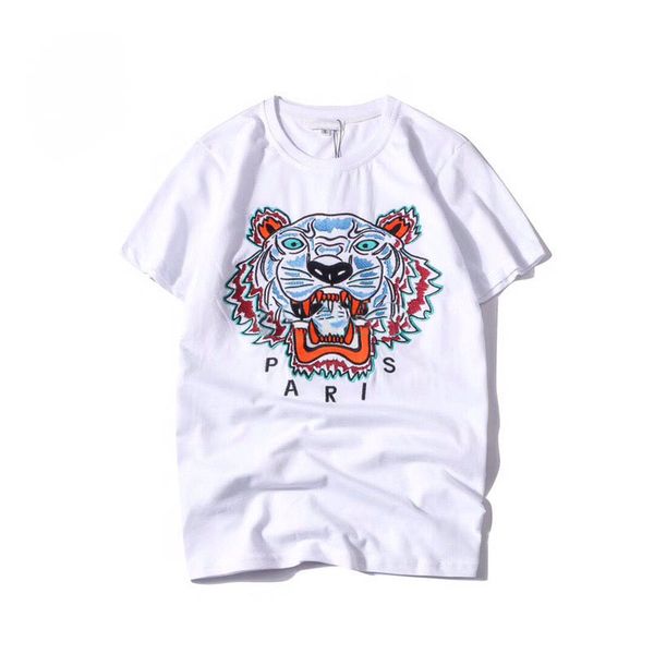 

fear of god tee mens womens 2020 luxury designer t shirts clothes high-quality tiger embroidery men women casual short-sleeve t shirt, White