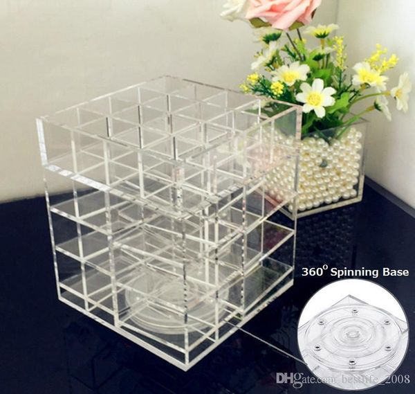 

bestlife акрилового макияжа косметического держатель акриловых прядения башни вращающегося помады держатель (l12cmx w12cmxh 17см