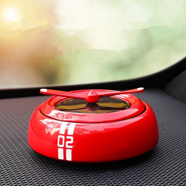 

creative solar rotating car perfume seat car freshener ornaments auto interior decoration supplies with ocean scent