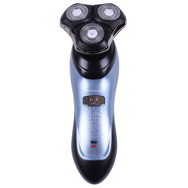 

surker sk-318 electric shaver beard trimmer rechargeable floating 3 heads razors cutter head washable eu plug