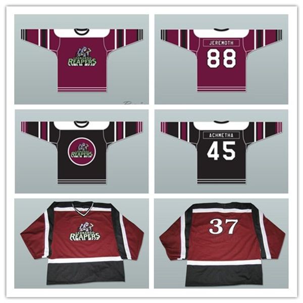 

Custom XS-5XL Leonardo Reapers Achmetha 45 Jeremoth 88 Street Hockey Jersey Stitch Sewn Any Player or Number Free Shipping
