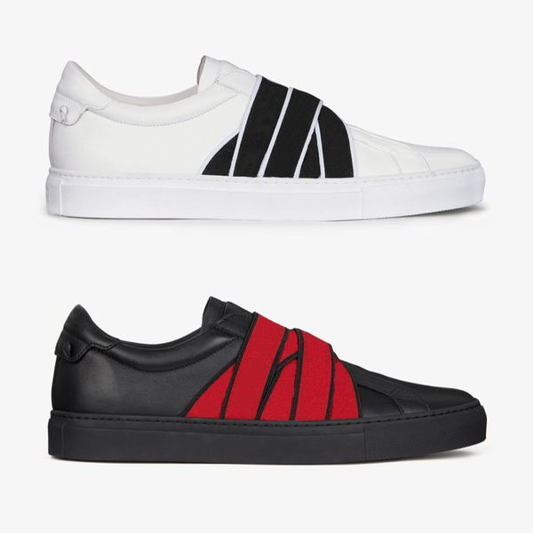 

2020 mens designer shoes 4g webbing sneakers in leather womens luxury trainers paris signature and knots elastic bands sneaker, Black