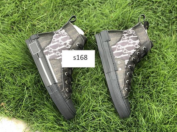 

original box flowers technical canvas "b23" high-sneaker oblique casual trainers womens mens shoes progettista, Black