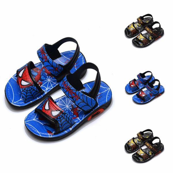

sandals spider kids sandals baby boy kids children shoes baby boy new beach open toe cartoon casual, Black;red