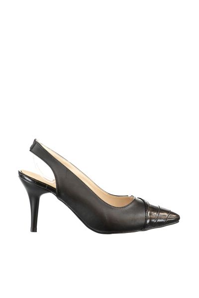

trendyol kroko detailed woman classic heels shoes takss20to0060