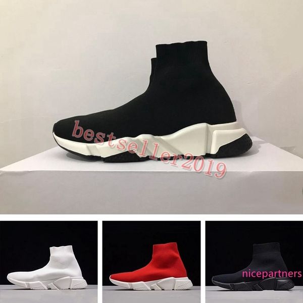 

2019 triple s sneakers speed sock running shoes fashion designer womens mens trainers casual shoe des chaussures 36-45