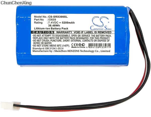 

cameron sino 5200mah battery id659 for sony srs-x30, srs-xb3