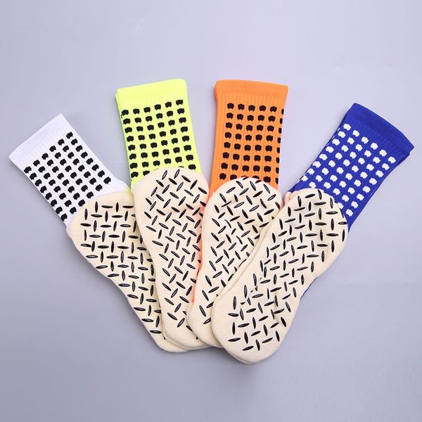 

men's and women's thick towel bottom football basketball socks silicone tube socks wear-resistant breathable cycling, Black