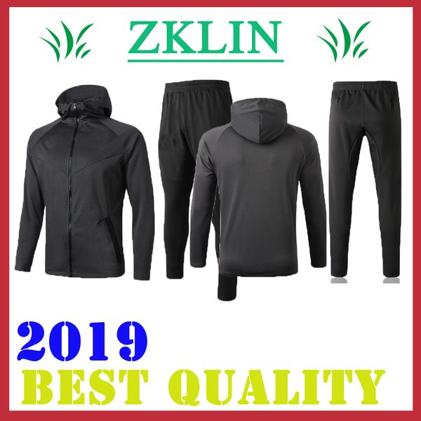 

2019 2020 inter football tracksuit hoodie 19/20 survetement icardi candrevr training suit soccer tracksuit jacket hoodie, Gray;blue