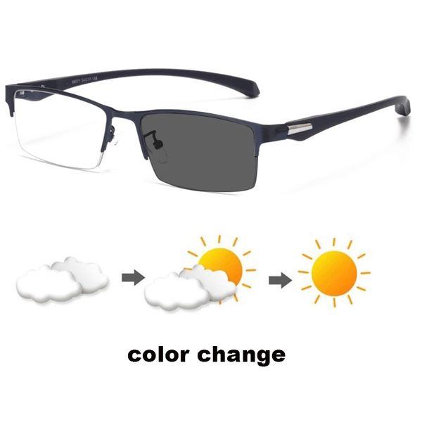 

anti blue ray glasses men business blue light blocking computer glasses sun pchromic eyeglasses outdoor uv400 protection, White;black