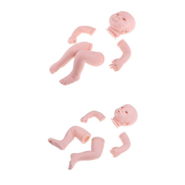 

2 set 20 inch unpainted reborn doll doll parts head arm legs model accessory