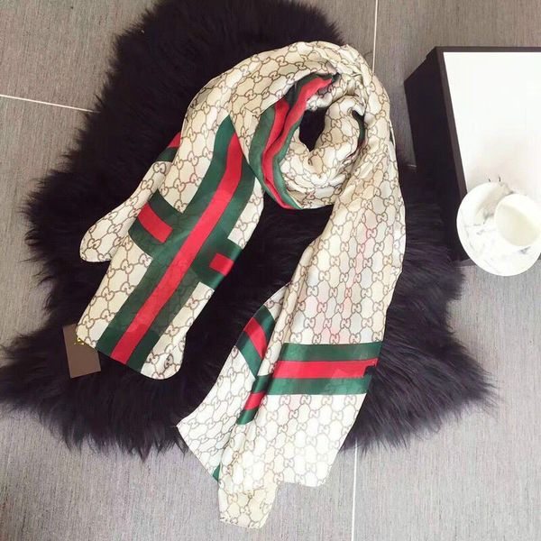 

spring and summer scarveswoman soft silk scarf size 180*90cm square scarf shawl plaid scarf printed