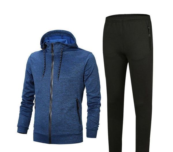 

designer tracksuit version spring autumn mens tracksuits fashion active suit pants mens casual sweatshirt sport suits size l-4xl, Gray
