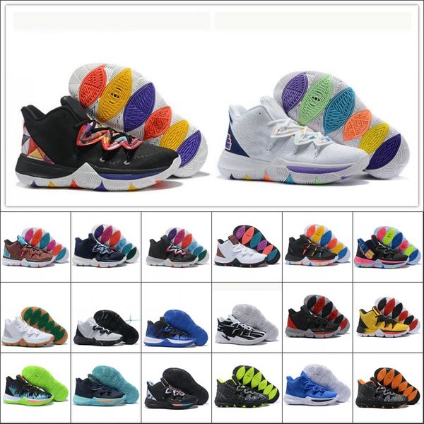 

(Without Box)2019 New Irving 5 Basketball Shoes Irving 5S Black Magic Egyptian Pharaoh camouflage 5 Zoom Sport training Sneakers Snesker