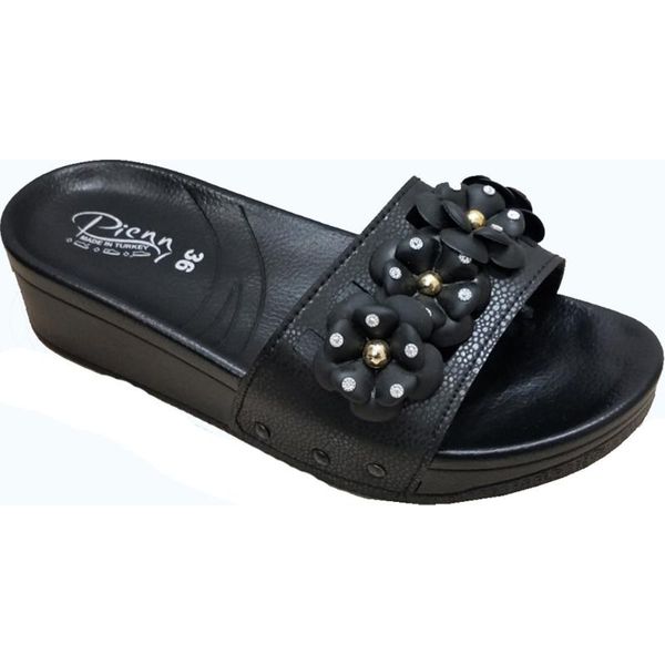 

pienn 14009 orthopedic anatomical female slippers cheta, Black