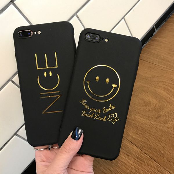 

black for iphonex/7/8 plus apple 6s mobile phone case silicone full package couple simple anti-falling soft shell