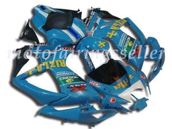 

new abs plastic fairings kit fit for suzuki gsxr600 gsxr750 gsx-r600 r750 k6 2006 2007 injection mold light blue