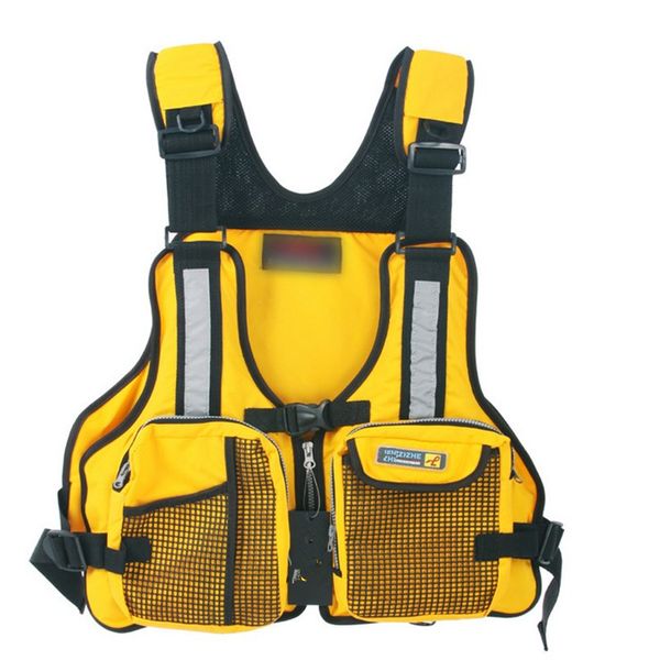 

brand genuine adjustable fishing vest outdoor waterpoor safety life jacket life vest fishing clothes in water sports swim